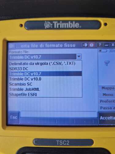 Formati export TSC2