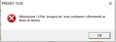 Errore PREGEO
